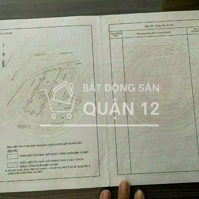 Bán nhà mặt tiền TTH21, ngay ngã tư khu họp chợ tự phát