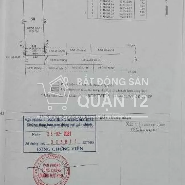 Chính chủ Bán Nhà SHR,DT 44.6 m2,TTN05, P.TTN,Q12,HCM.Giá 3ty050