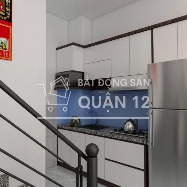 bán nhà Quận 12 nhà 1 trệt 2 lầu giá 1,22 tỷ 