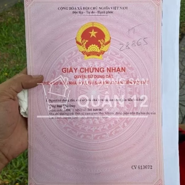 Chính chủ cần bán gấp nhà đường Hiệp Thành 17, P.Hiệp Thành, Q.12, HCM