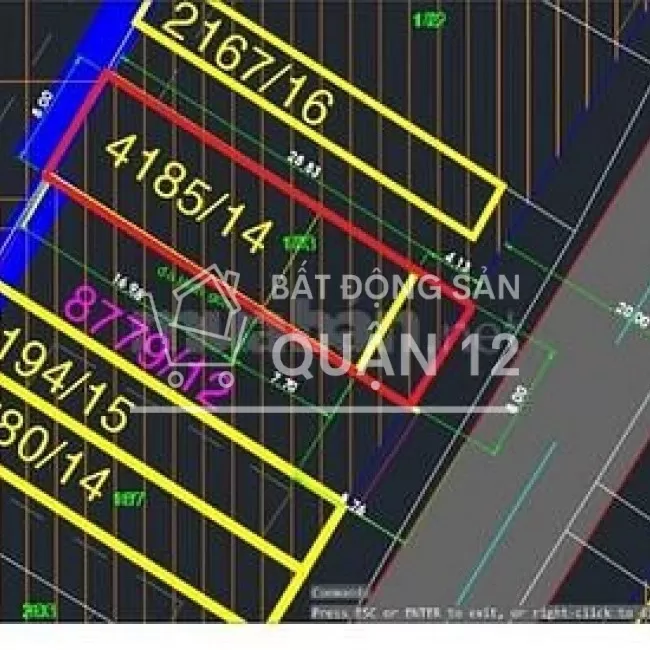 Nhà DT: 8 x 30m MT Dương Thị Mười. Ngay chợ Hiệp Thành. SHR