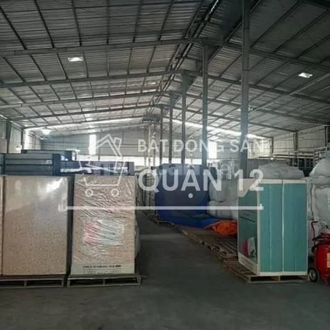 Cho thuê nhà xưởng 1300m2 mới hết hợp đồng tại ql1a Thạnh Lộc quận12