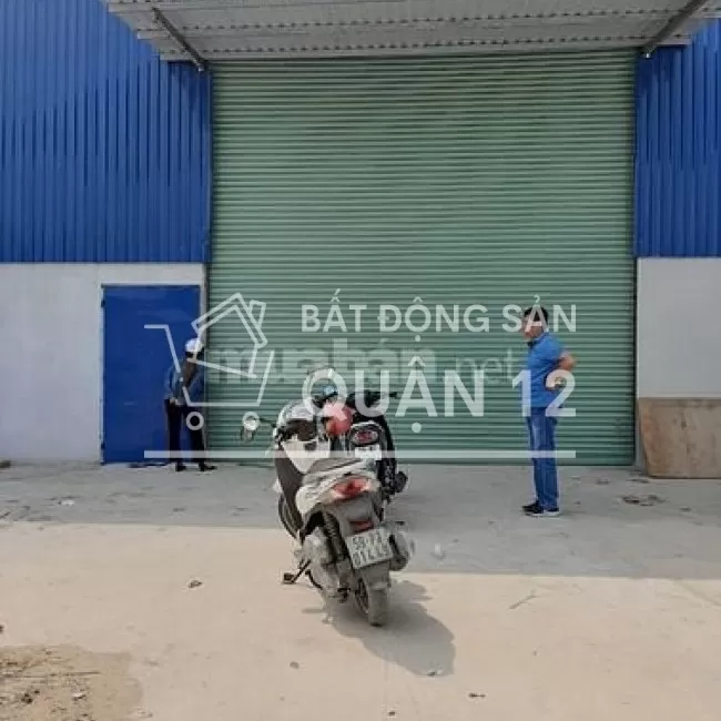 Cho thuê nhà xưởng 1300m2 mới hết hợp đồng tại ql1a Thạnh Lộc quận12