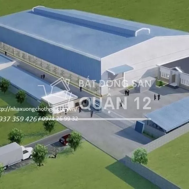Cho thuê nhà xưởng lê thị riêng , thới an , quận 12 , DT: 1.200m2