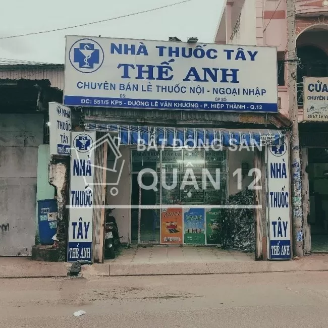 Cần bán gấp nhà mặt tiền đường 551 phường hiệp thành, quận12