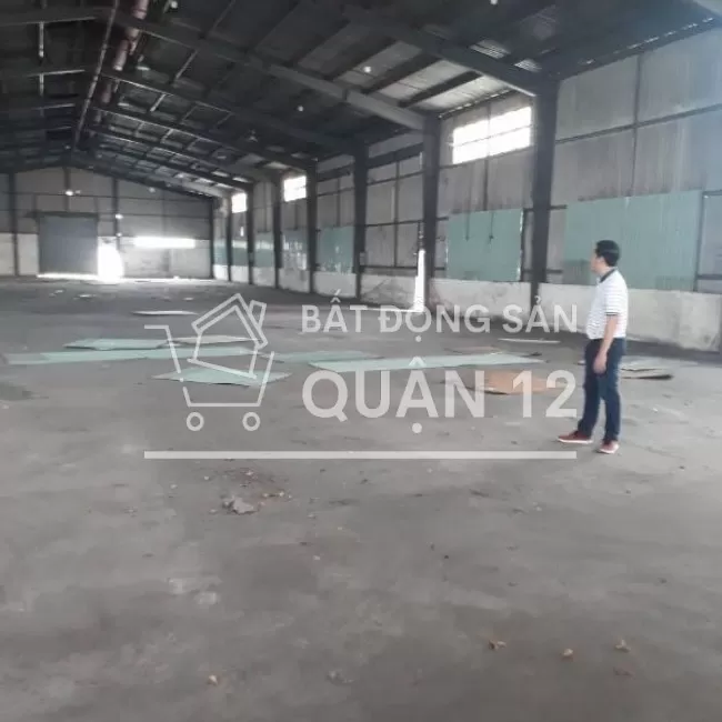 Cho thuê kho xưởng quận 12 , hết hợp đồng cuối tháng 8 ,DT: 1.100m2