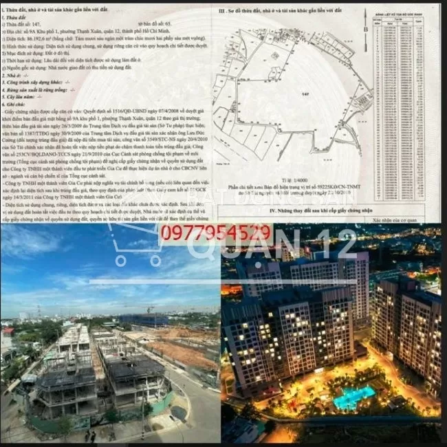 bán 2 căn np góc ngã tư DA Picity Q12. 26,9 tỷ, 216m2