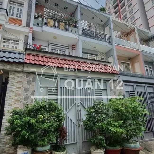 Bán nhà trung mỹ tây, ngay cầu vượt quang trung, 4x21, 3 tầng, hẻm 6m