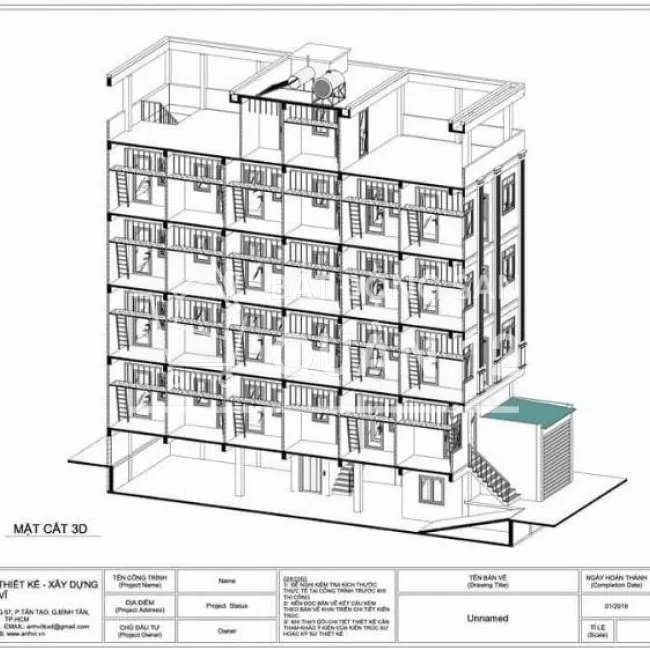 Bán tòa nhà căn hộ dịch vụ 5 tầng 1 hầm đang cho thuê full 42 phòng 