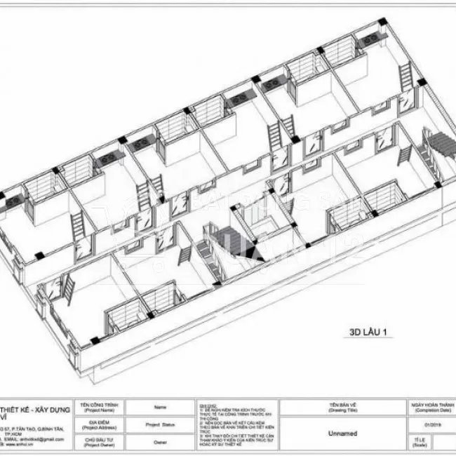 Bán tòa nhà căn hộ dịch vụ 5 tầng 1 hầm đang cho thuê full 42 phòng 