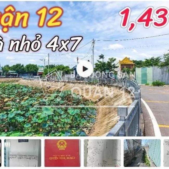 Bán nhà 4x8 ở ngay 1ty4 hh2% 2 tầng 2pn 2wc an phú đông q12