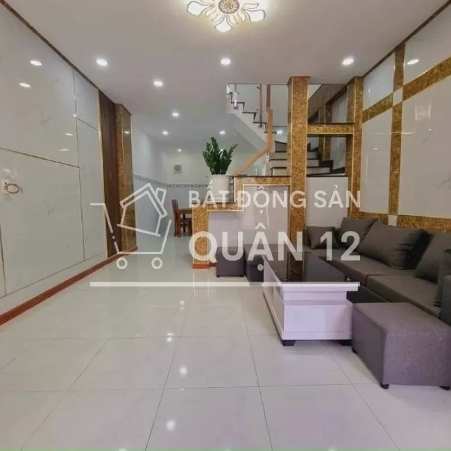 Cần bán, nhà trệt, lầu, nhà mới,đẹp, khu dân cư. Thạnh Lộc 40, Quận 12