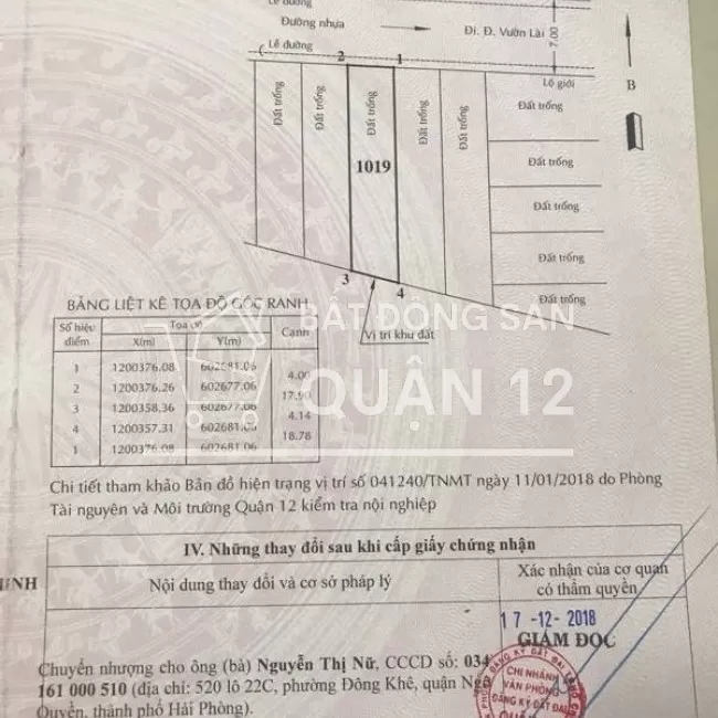 Đất sau lưng cao ốc APĐ 73m2 giá 4tỷ550tr