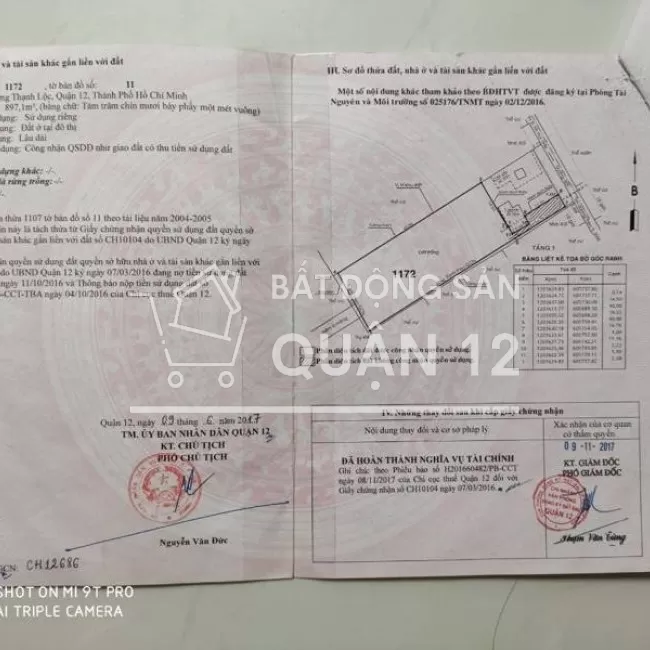 Chính Chủ Nhà 1 Trục 20m Hà Huy Giáp, DT58m2, Hẻm xe hơi 4m