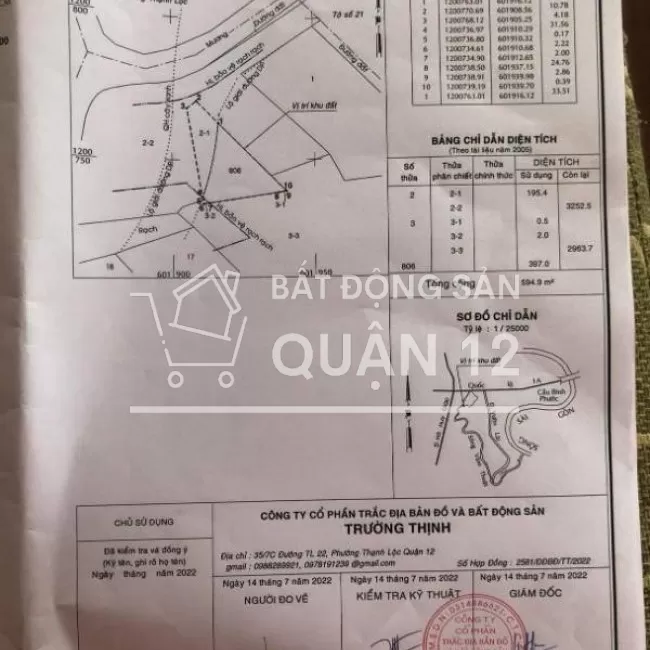 Chính Chủ Cần Ban Đất Vị Trí Đẹp Trung Tâm Q12