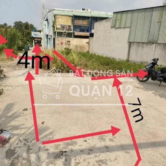 Bán đất thổ cư Thạnh Xuân 48, P.Thạnh Xuân, 6,47x20,8m, nở hậu 7,67m