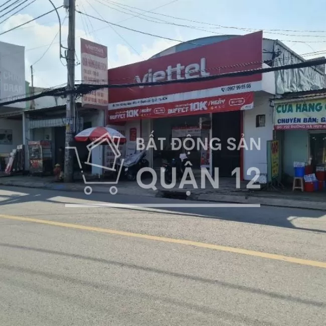 Cần bán gấp nhà mặt tiền Hà Huy Giáp 8 x 42m. SHR