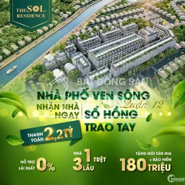 Chỉ với 2 tỷ sở hữu ngay nhà phố liền kề ngay Trung Tâm Quận 12