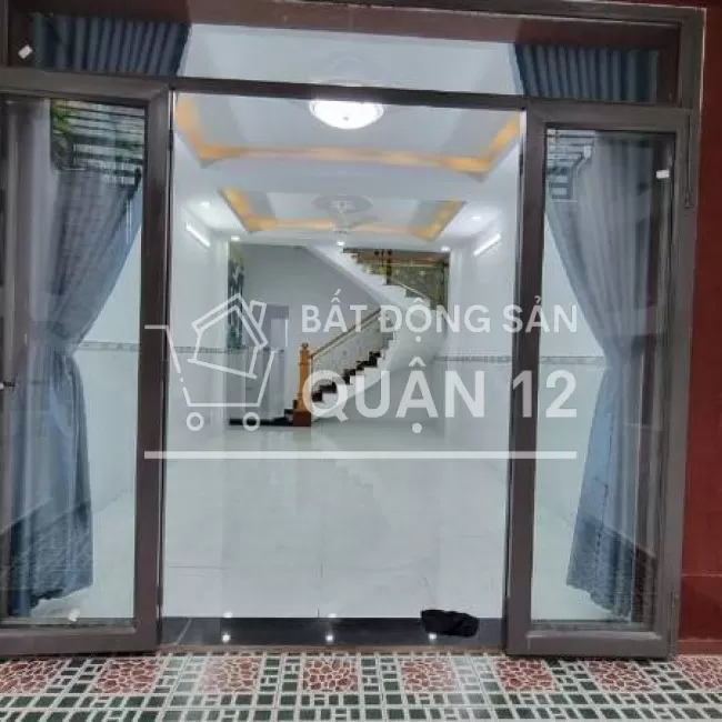 Nhà mới, HXH , gần chợ Thiếc, 80m2 2 tầng, Thới An, quận 12, 4.3 tỷ