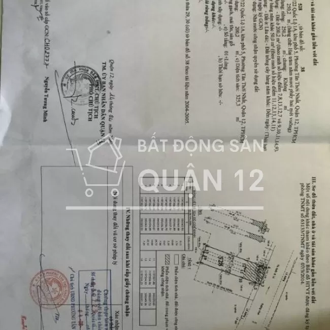 Bán nhà chính chủ, địa chỉ: 2977/22 Quốc lộ 1A, Tân Thới Nhất,Quận 12