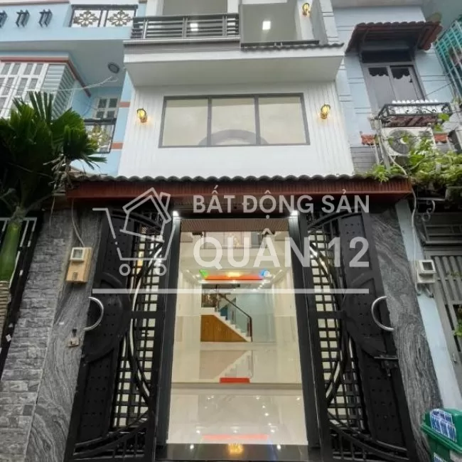 Nhà 1 trệt 1 lầu, 2 Mtiền, Hẻm 4M, 60M2(4x15), TTH07 Q12, 4tỷ450 TL