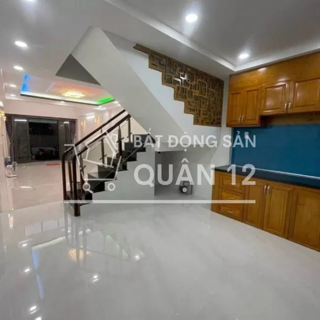 Nhà 1 trệt 1 lầu, 2 Mtiền, Hẻm 4M, 60M2(4x15), TTH07 Q12, 4tỷ450 TL