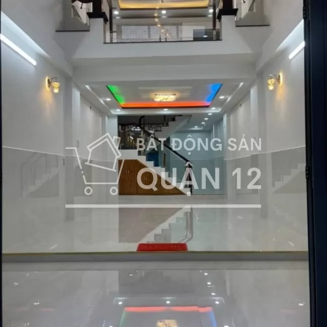 Nhà 1 trệt 1 lầu, 2 Mtiền, Hẻm 4M, 60M2(4x15), TTH07 Q12, 4tỷ450 TL