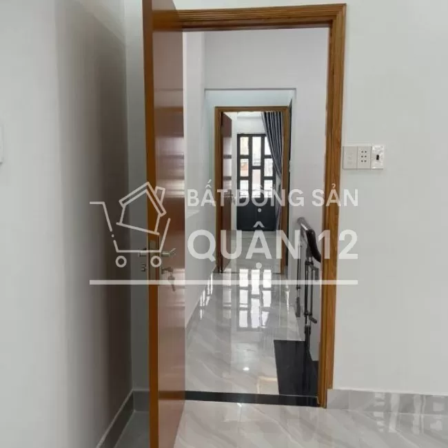 Nhà 1 trệt 1 lầu, 2 Mtiền, Hẻm 4M, 60M2(4x15), TTH07 Q12, 4tỷ450 TL