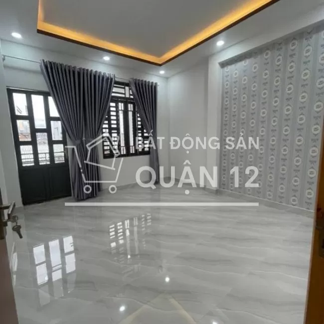 Nhà 1 trệt 1 lầu, 2 Mtiền, Hẻm 4M, 60M2(4x15), TTH07 Q12, 4tỷ450 TL