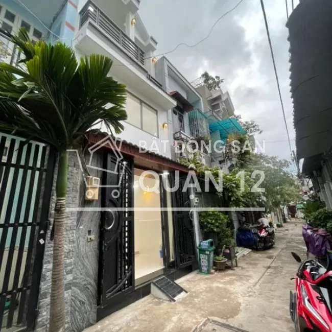 Nhà 1 trệt 1 lầu, 2 Mtiền, Hẻm 4M, 60M2(4x15), TTH07 Q12, 4tỷ450 TL