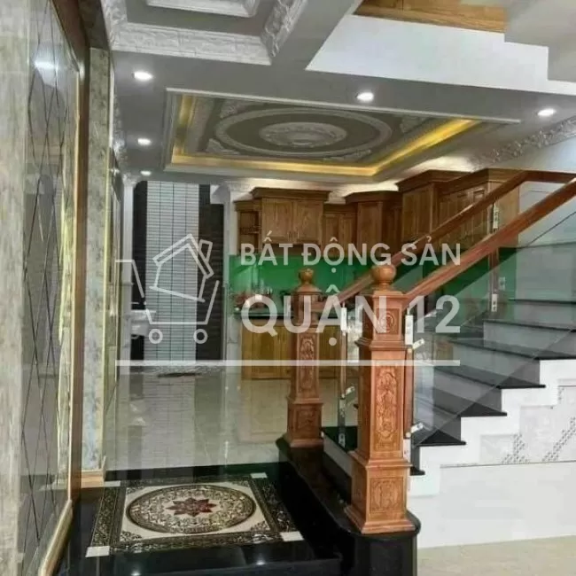Bán Nhà DT;4m x 20m= 78m2. 1trệt lủng 3 lầu, phường hiệp thành Q12