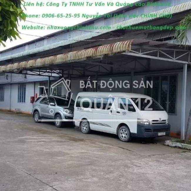 Cho thuê nhà xưởng  170 Quốc Lộ 1A, Quận 12_DT:10.170m2_ Giá 1.4 tỷ