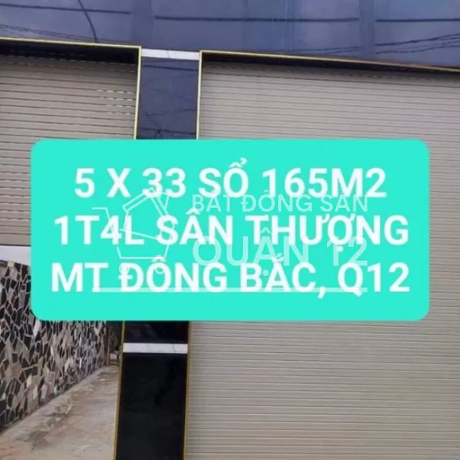 Nhà 1T4L 5x33 mặt tiền Đông Bắc (TCH33), F TCH, Quận 12