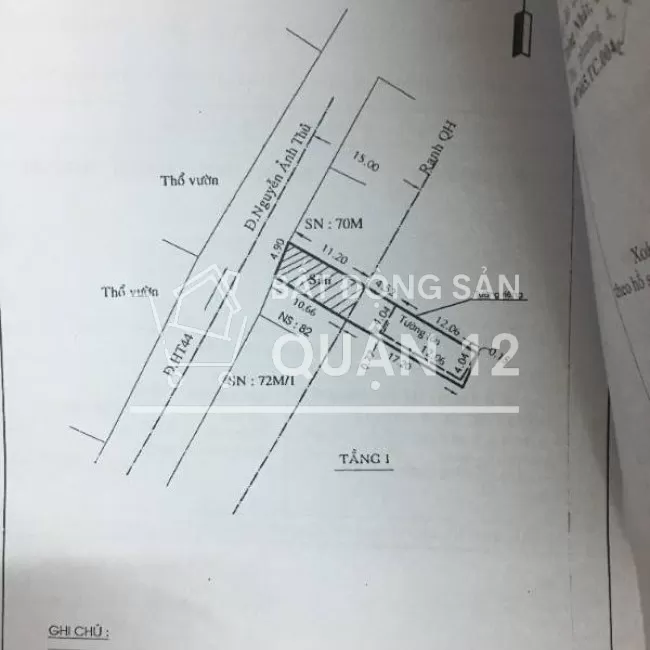 Nhà mặt tiền HT44, phường Hiệp Thành, Quận 12