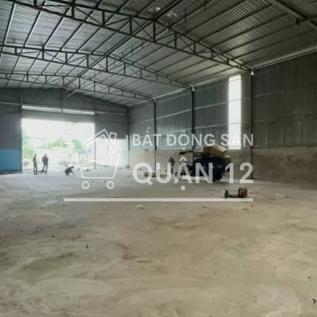 cho thuê xưởng kv1000m2 xưởng 800m2  an phú đông q12 giá 40tr/th có TL