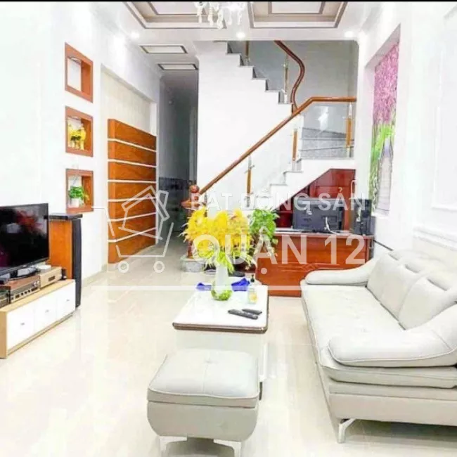 Chỉ 3 tỷ Nhà 3 lầu 5 phòng full thổ cư 180m2 sàn SD , SHR , hẻm 5m 1/ Hiệp thành q12 0933944419 