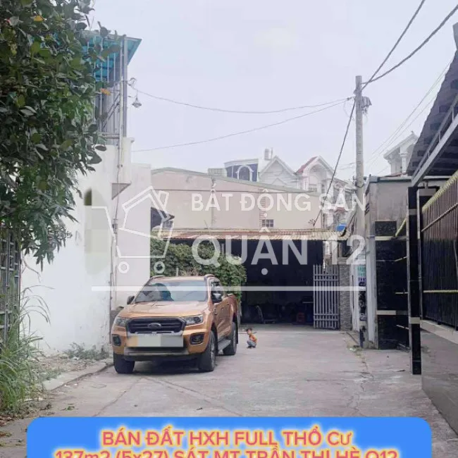 Bán đất hxh full tc 137m2 sát mt Trần Thị Hè Q12 , liền kề Ngã 3 Đông Quang, 5 tỷ nhỉnh 0932030061